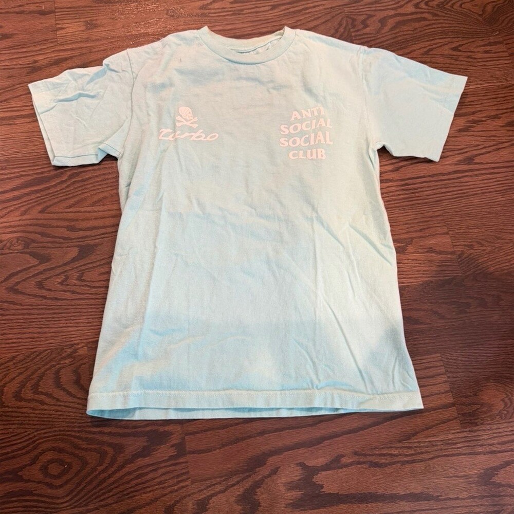 Anti Social Social Club x Neighborhood Turbo 911 Graphic Tee Blue Mens S